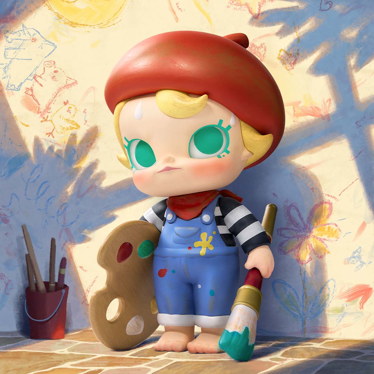 Baby Molly Future Painter Figurine - POPBOXSS