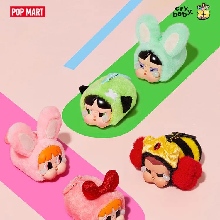 Crybaby x The Powerpuff Girls Vinyl Face Series Plush Dolls, Blind Box - POPBOXSS