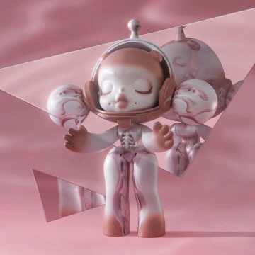 MEGA α SKULLPANDA 1000% Entangled - POPBOXSS