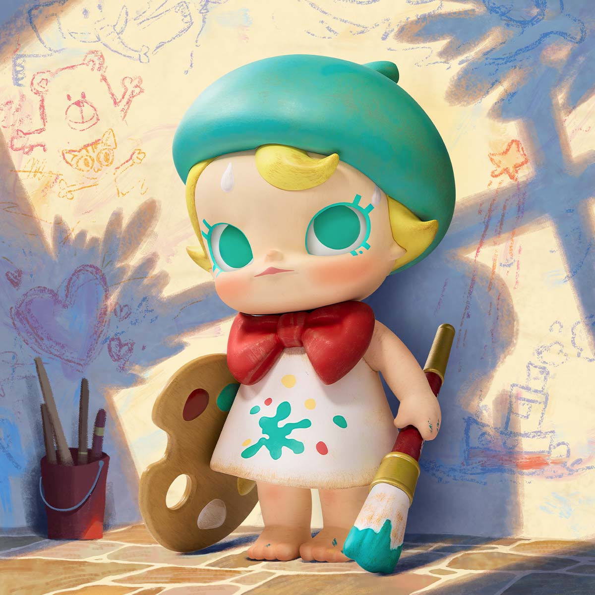Baby Molly Future Painter Figurine - POPBOXSS
