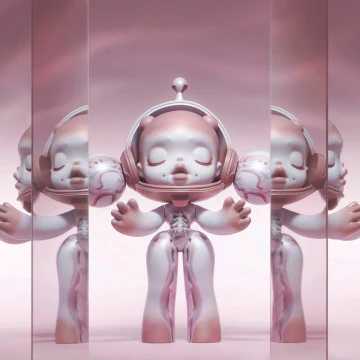 MEGA α SKULLPANDA 1000% Entangled - POPBOXSS