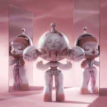 MEGA α SKULLPANDA 1000% Entangled - POPBOXSS