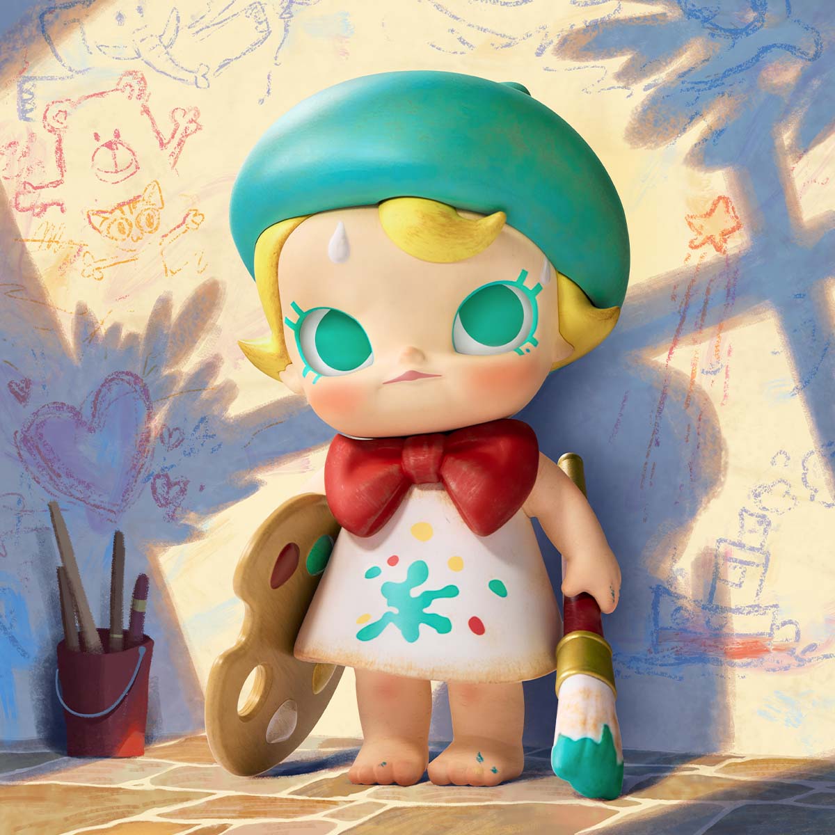 Baby Molly Future Painter Figurine - POPBOXSS