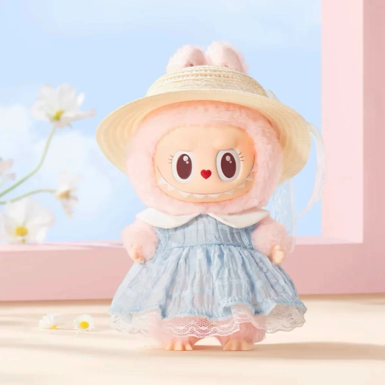 Mokoko V3 Blue Diamond Summer Party POPLAND Series Pendant Plush Doll - POPBOXSS