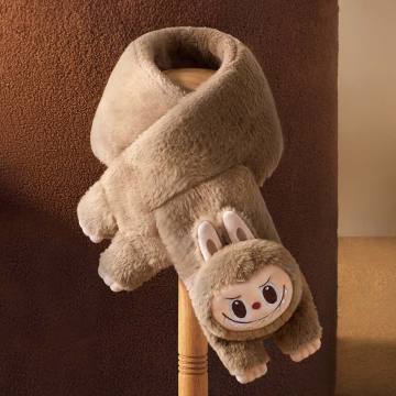 Warm Fluffy Holiday Series-LABUBU Plush scarf - POPBOXSS
