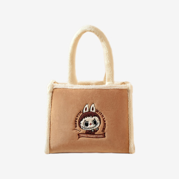 Classic Bag Series-LABUBUPlush Tote Bag (Brown) - POPBOXSS