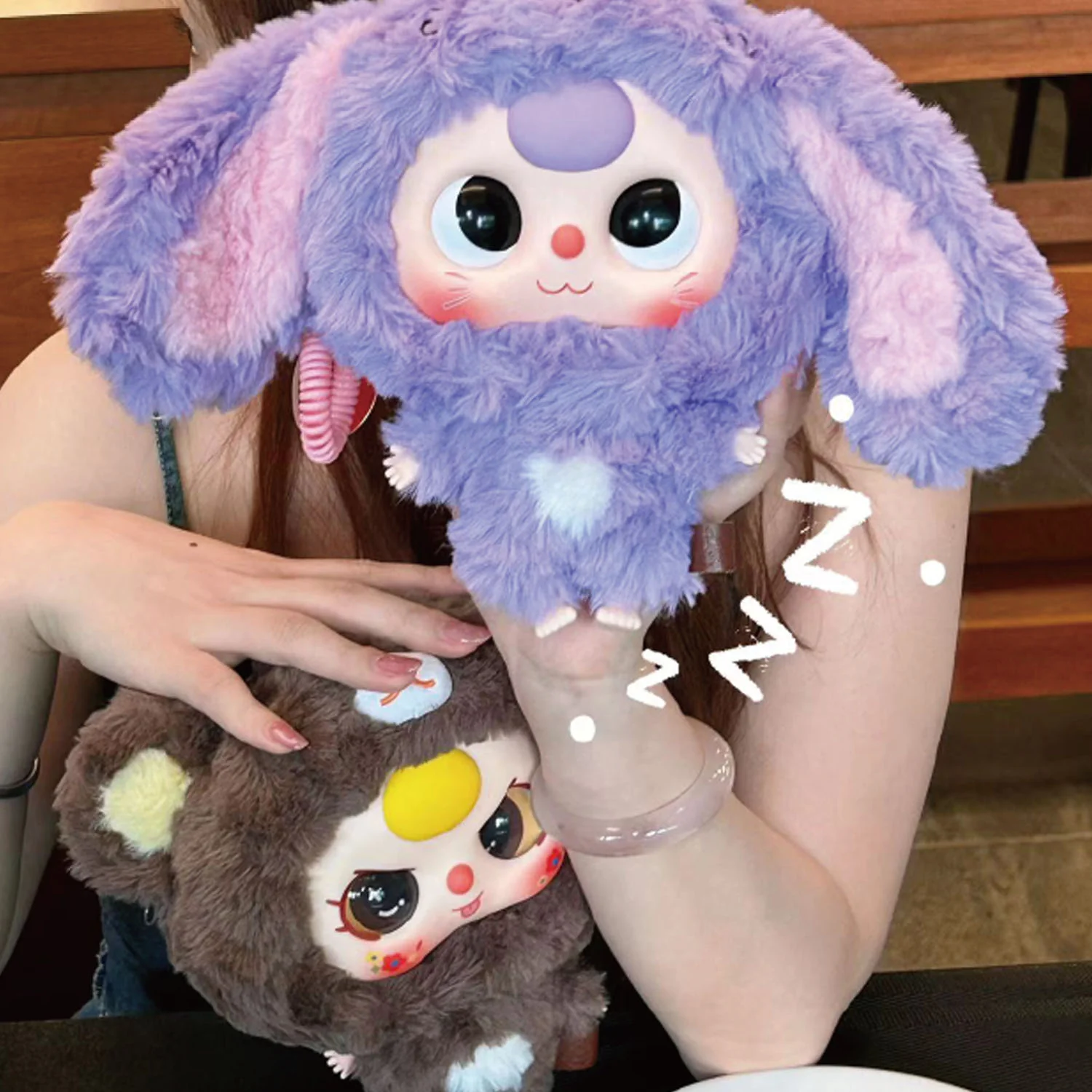 Baby Three Big Head Baby Zipper Bag Plush Series Blind Box - POPBOXSS