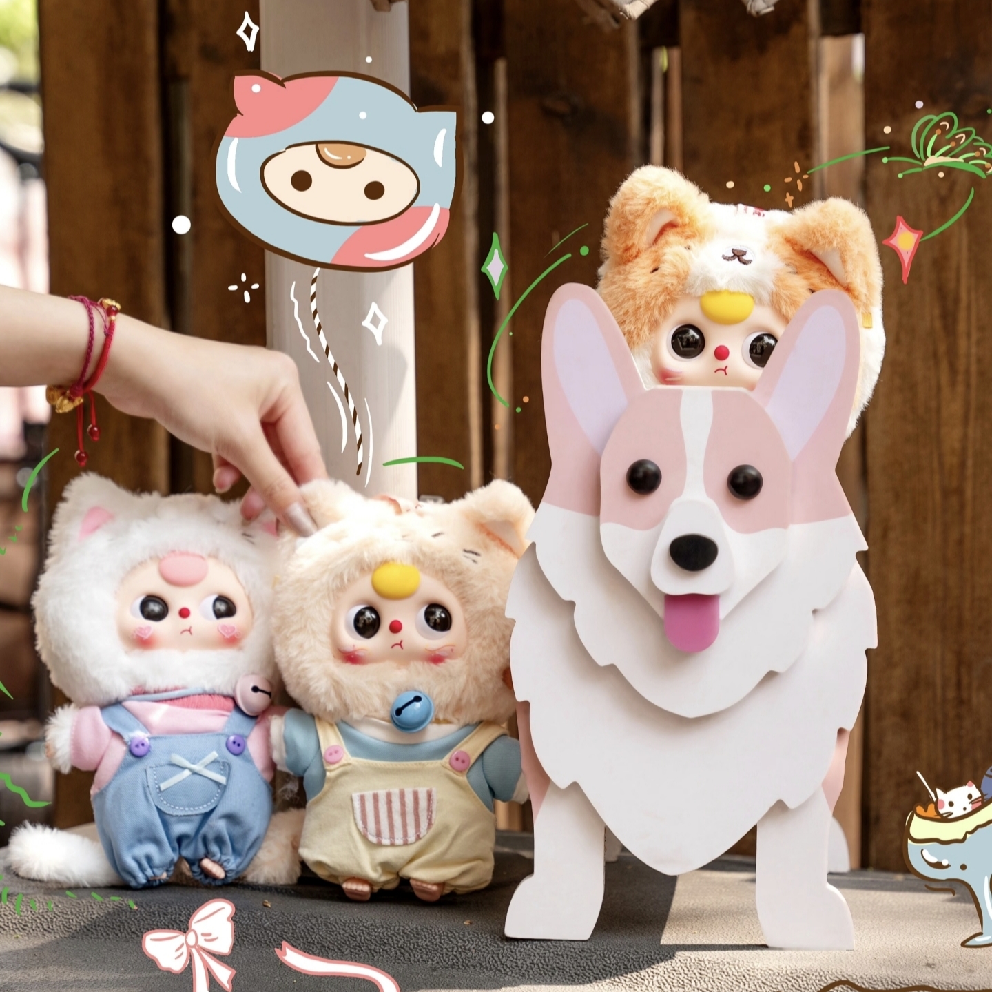 Baby Three Kitten Wardrobe - POPBOXSS