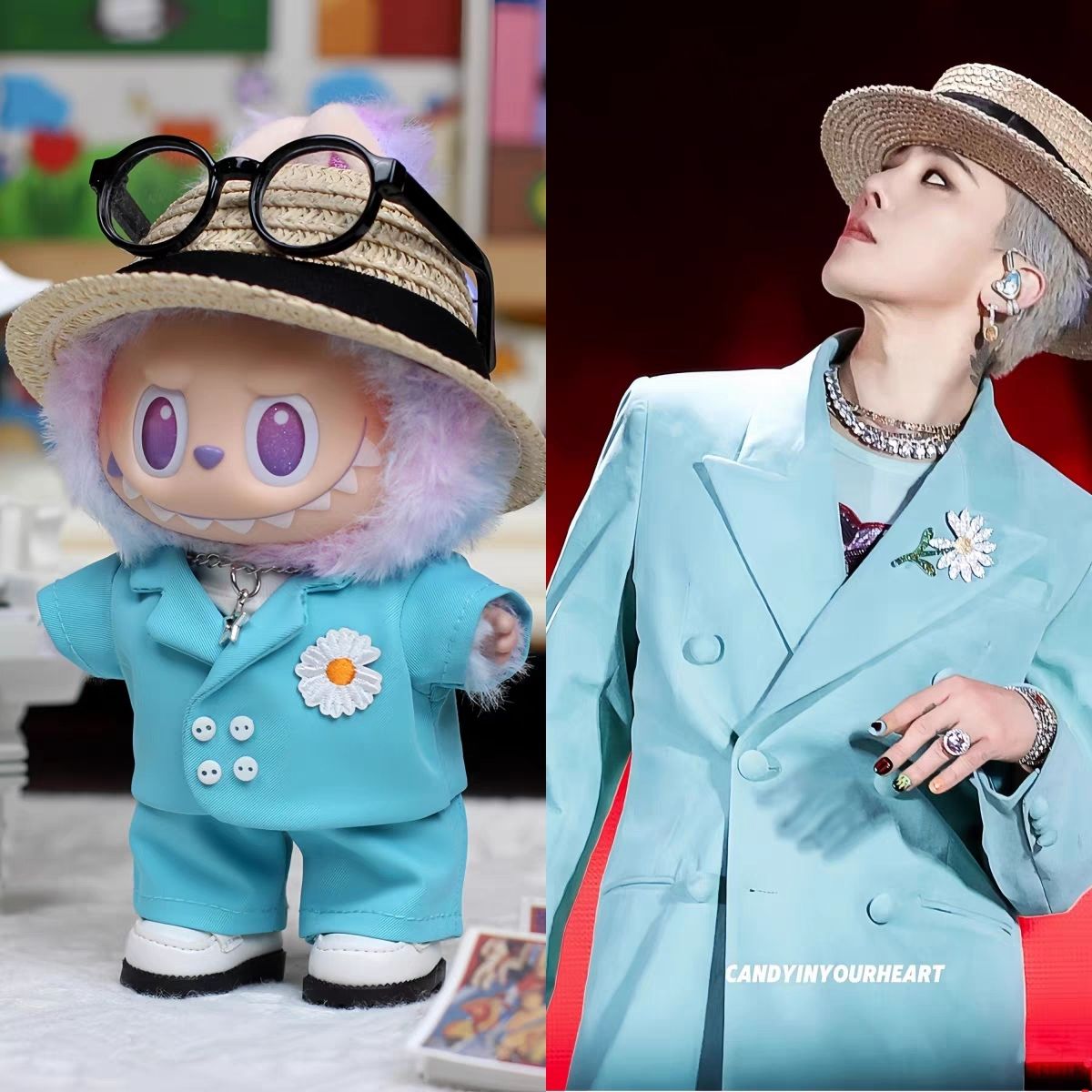 G-Dragon's same style labubu doll clothes（No doll）labubu clothes - POPBOXSS