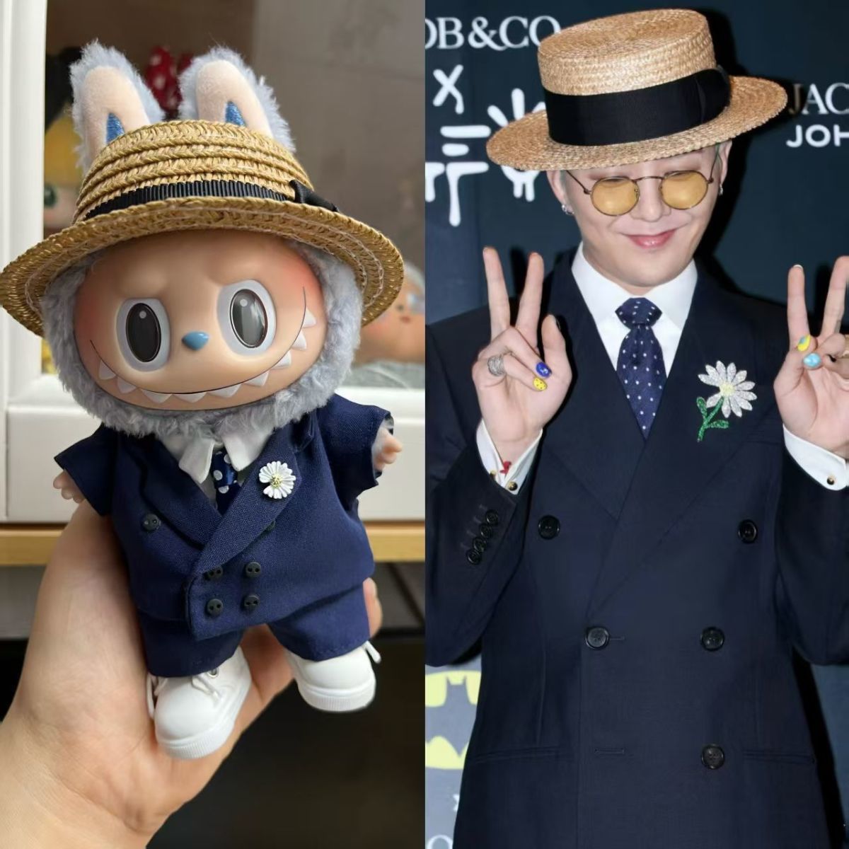 G-Dragon's same style labubu doll clothes（No doll）labubu clothes - POPBOXSS