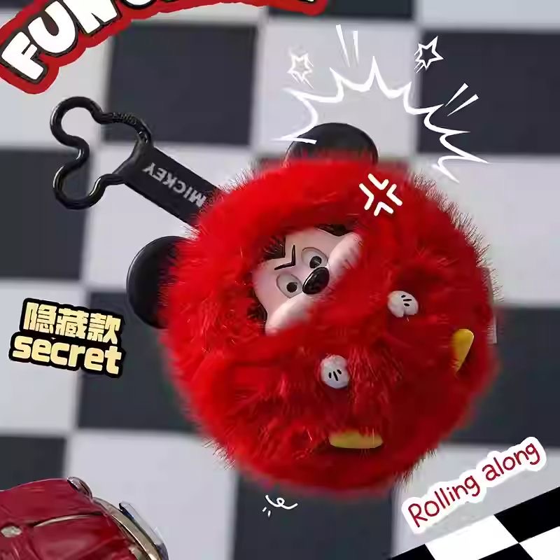 DSN-Mickey Fun Crash Series Vinly Plush Pendant Dolls, Blind Box - POPBOXSS