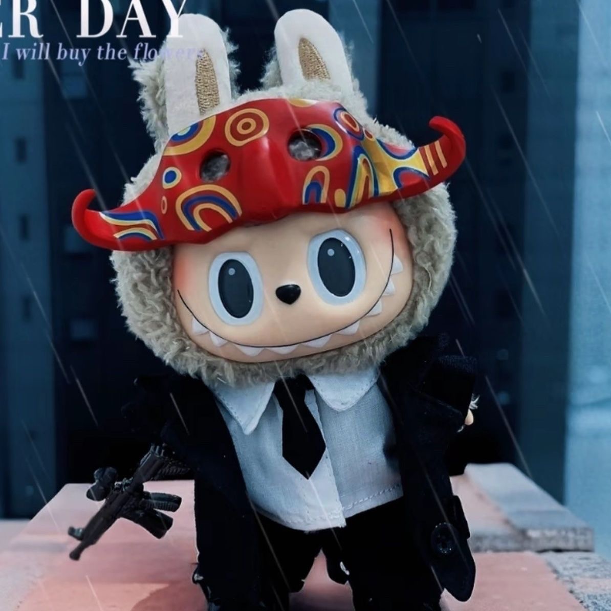 First, second and third generation labubu doll clothes black suit accessories mafia azu suit(No Dolls)labubu clothes - POPBOXSS