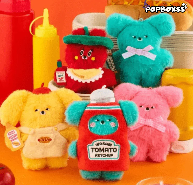 WASABI Bear Flavor Series Plush Keychain Blind Box - POPBOXSS