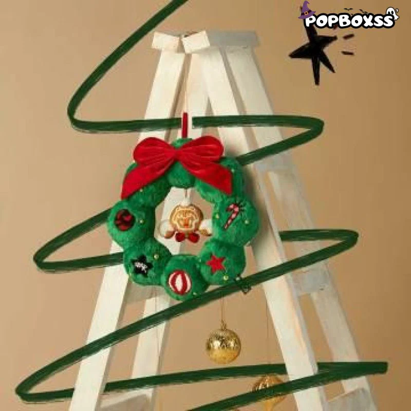 SKULLPANDA Tell Me What You Want Series Plush Wreath Pendant - POPBOXSS