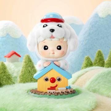 Hacipupu Fluffy Puppy Figure. Hanging Card - POPBOXSS