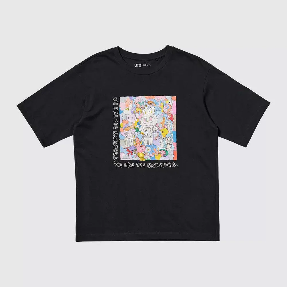 POP MART UT LABUBU  Graphic T-Shirt | THE MONSTERS LABUBU BLACK - POPBOXSS