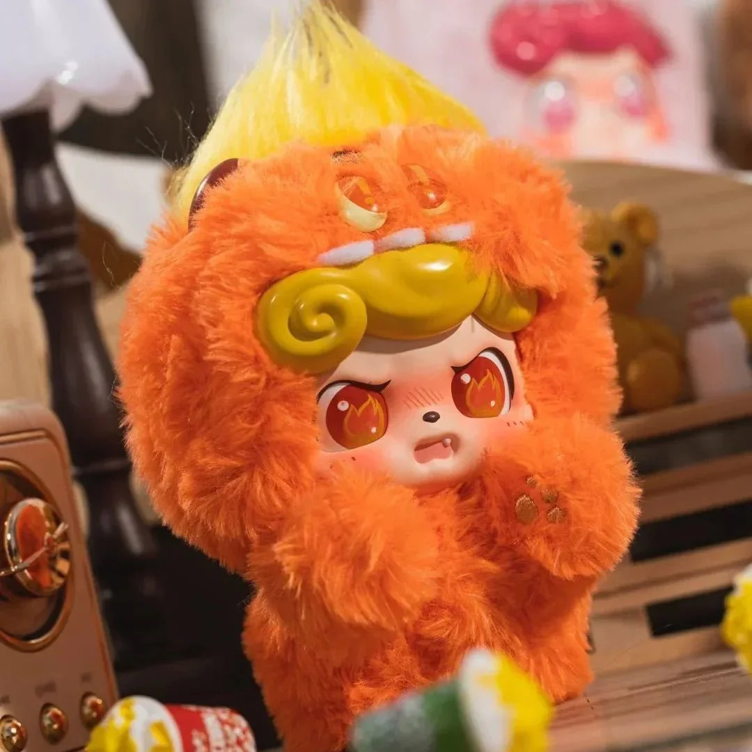 Q Kid Emotional Hairy Monsters Series Pendant Plush Dolls. Blind Box - POPBOXSS