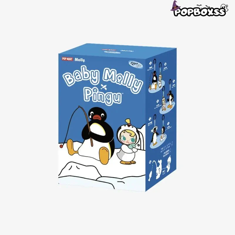 Baby Molly × Pingu Happy Fishing Series-Vinyl Plush Pendant Blind Box - POPBOXSS