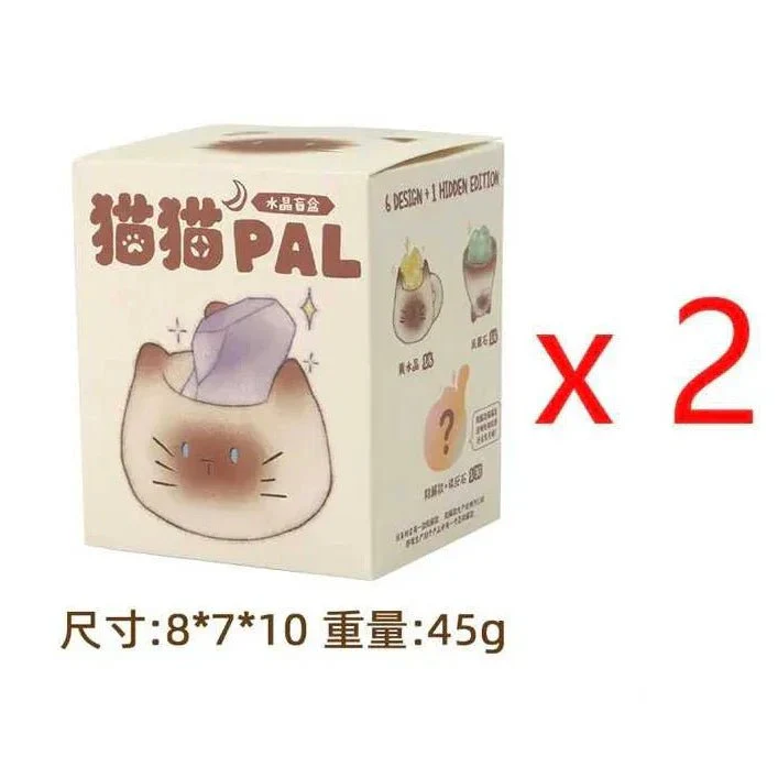 CAT PAL Crystal Series Figures. Blind Box - POPBOXSS