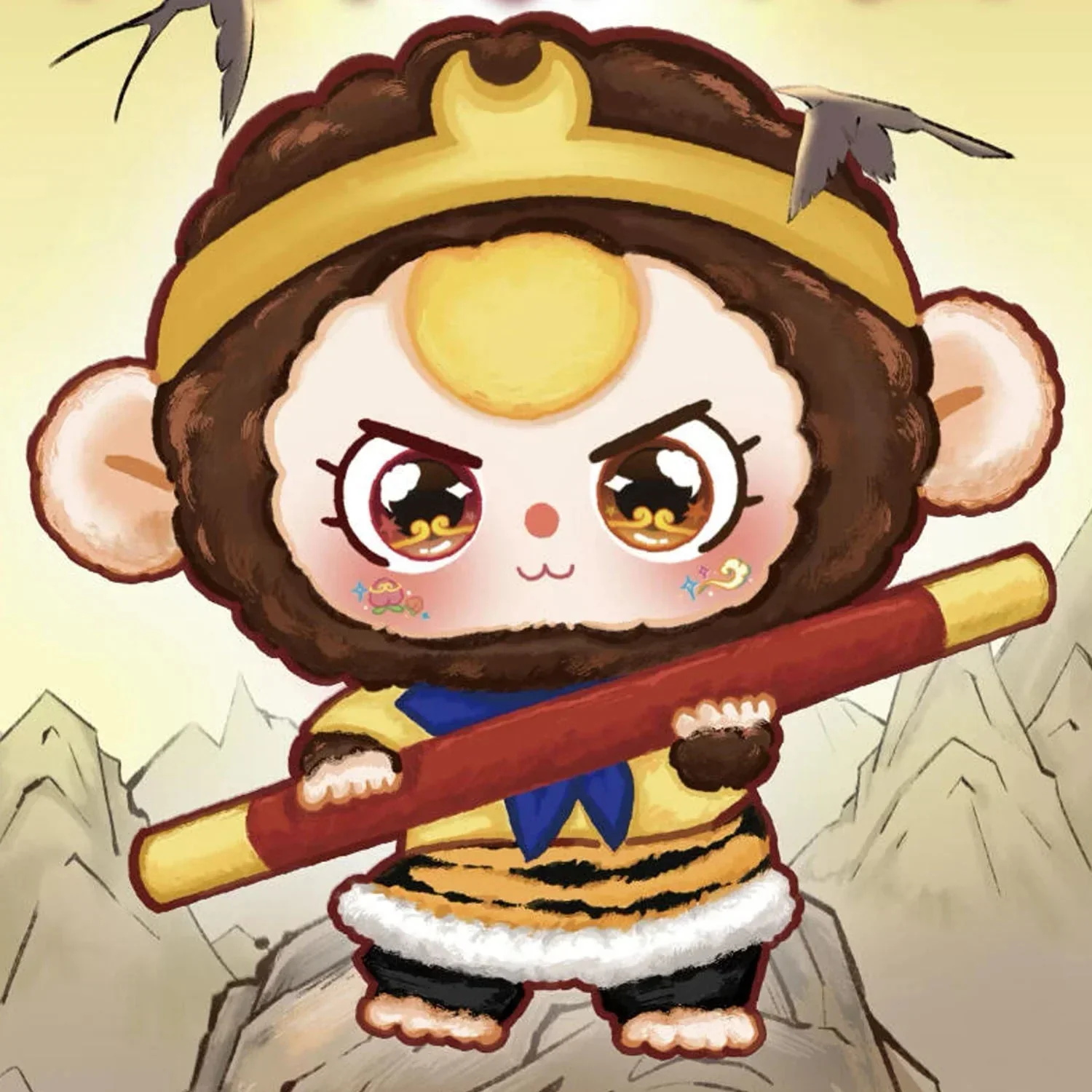 Baby Three Havoc In Heaven Plush Series Blind Box - POPBOXSS