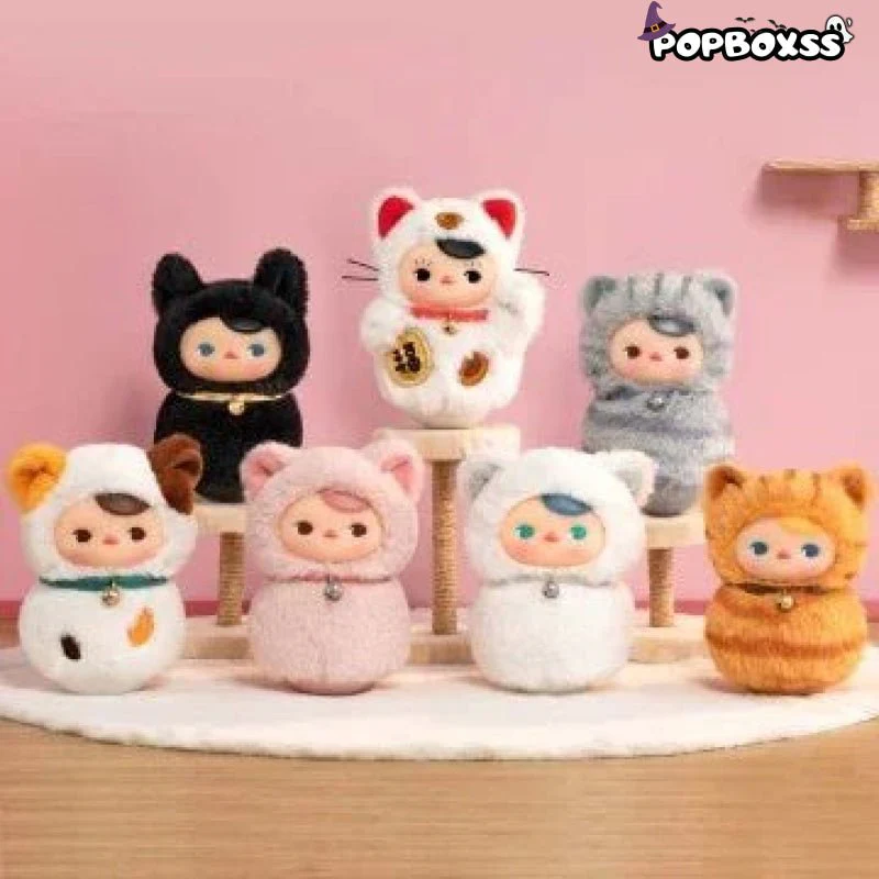 PUCKY Roly-Poly Kitty Series-Vinyl Plush Blind Box - POPBOXSS