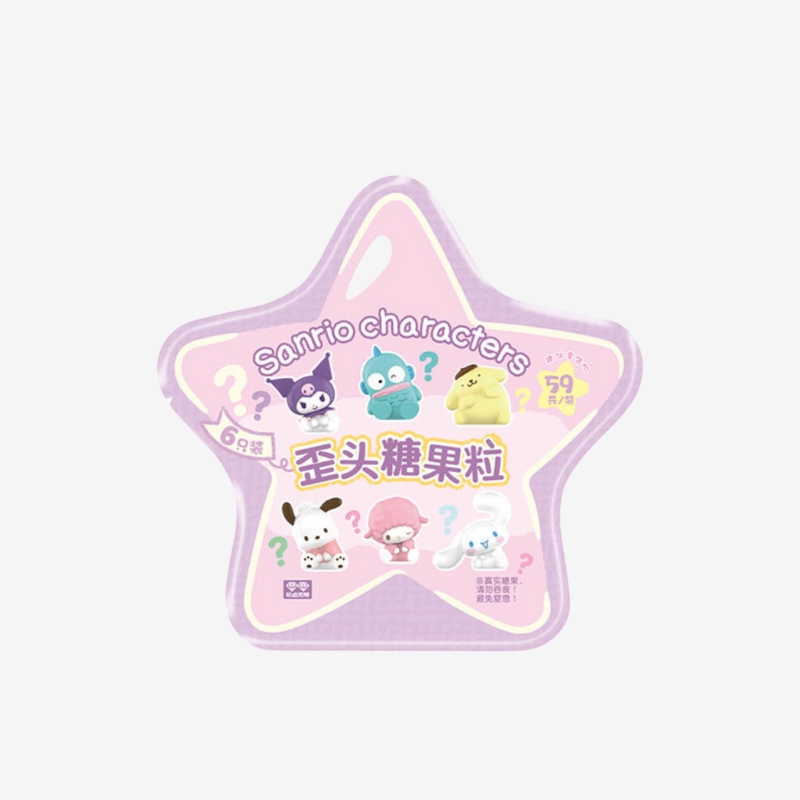 SANRI0 Characters Crooked Head Mini Beans Series PVC Figures, Blind Box - POPBOXSS