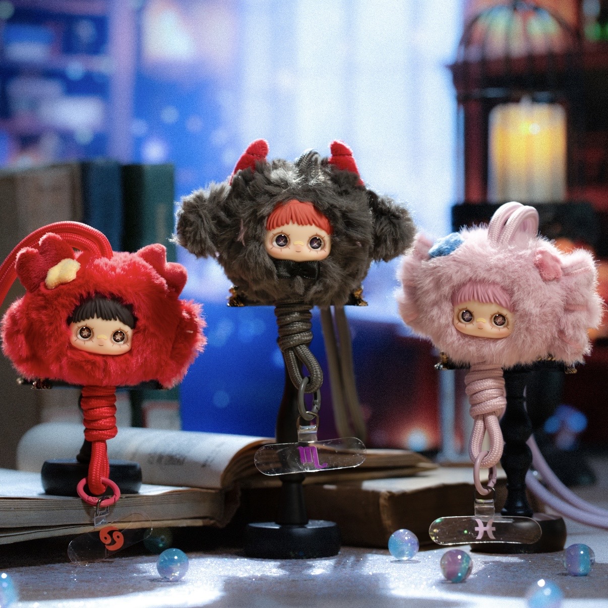 maymei twelve zodiac signs mobile phone lanyard - POPBOXSS