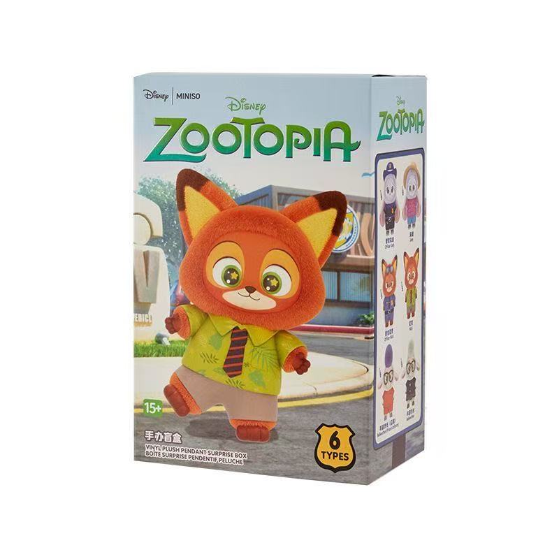 Miniso Zootopia Vinyl Plush Pendant Mystery Blind Box - POPBOXSS