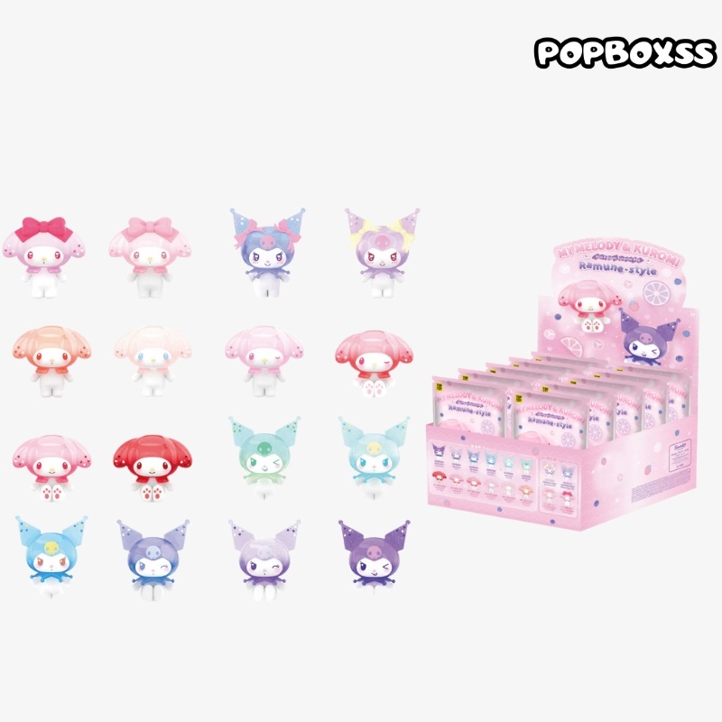 TOP TOY MY MELODY&KUROMI Ramune-Style Mini Figures Surprise Blind Bags - POPBOXSS