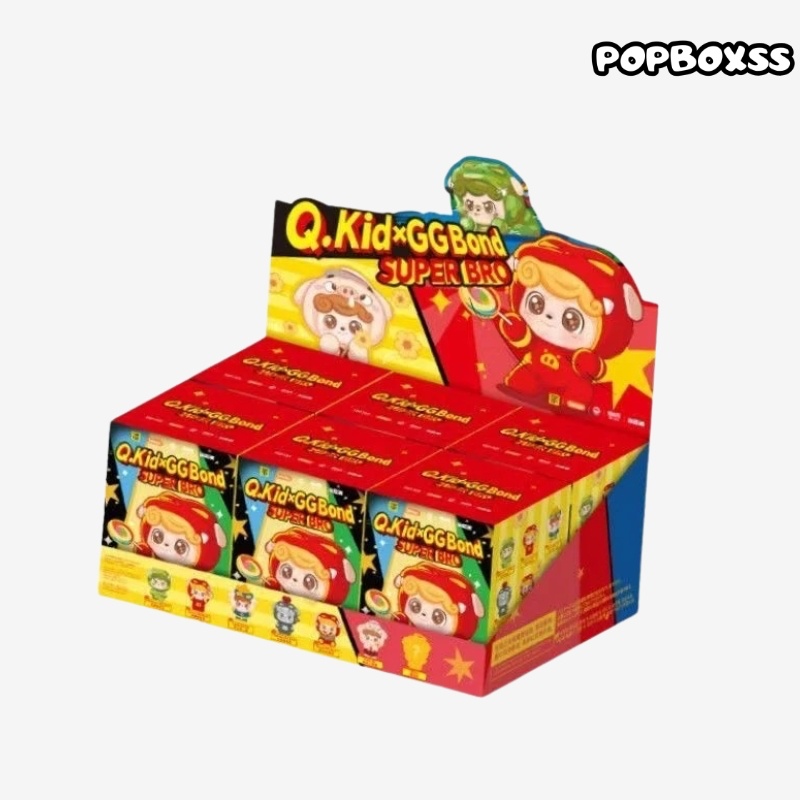 Q.Kid x GG Bond Super Bro Series Plush Blind Box - POPBOXSS