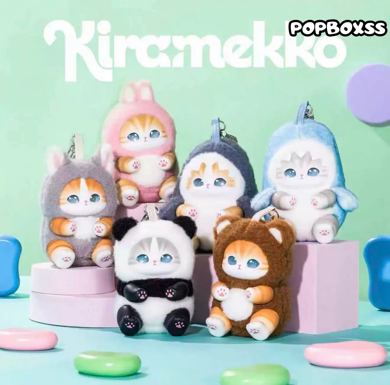 Mofusand Kiramekko Fluffy Kittens Series Plush Blind Box - POPBOXSS