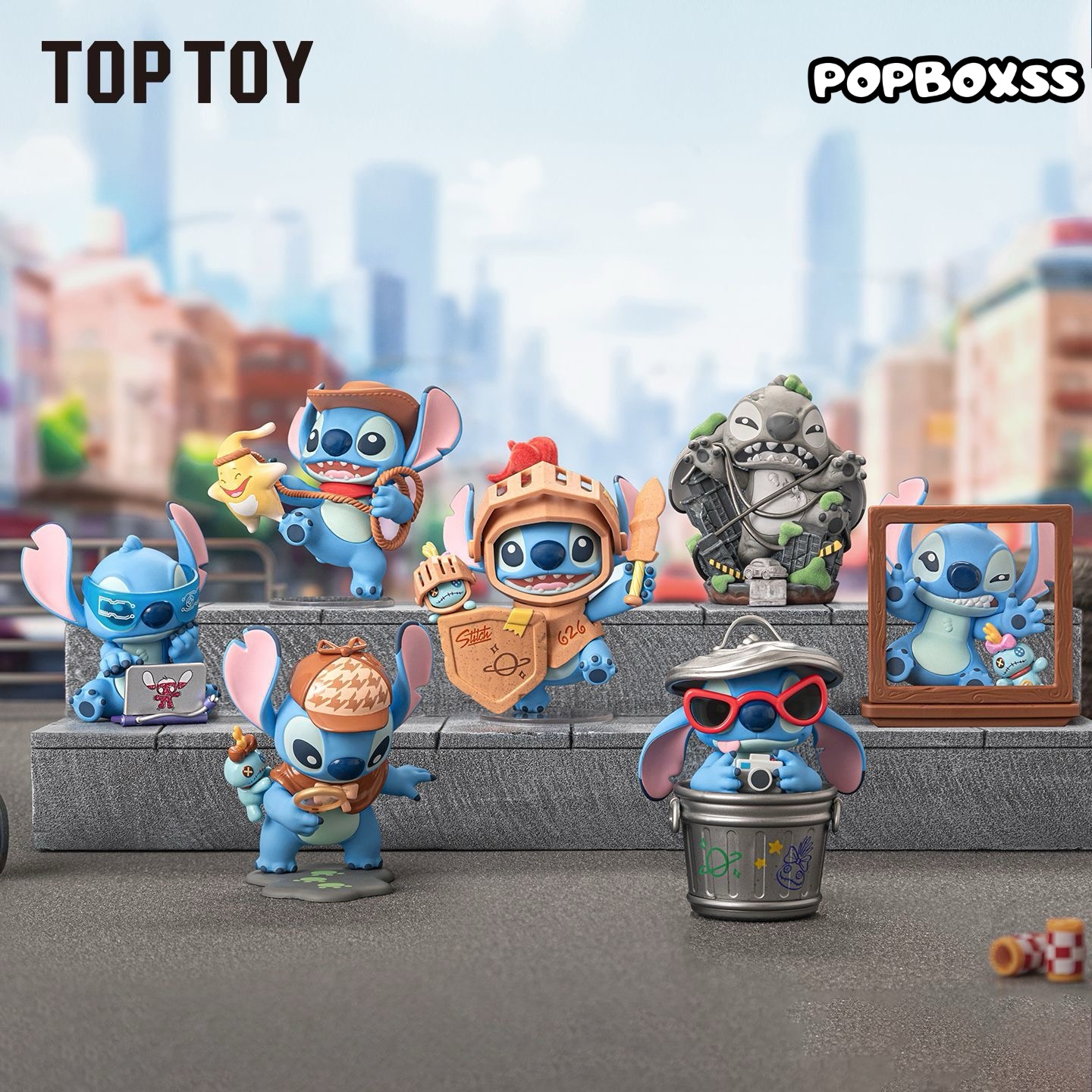TOP TOY Disney Stitch City Adventure Series Blind Box - POPBOXSS