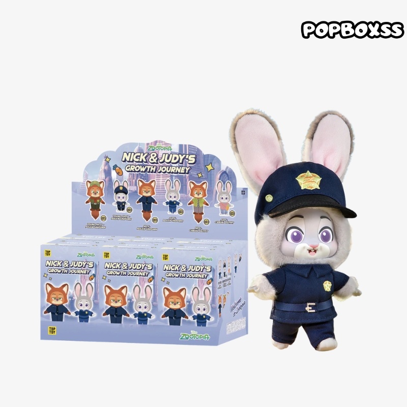 TOP TOY ZOOTOPIA NICK & JUDY'S Growth Journey Series Plush Blind Box - POPBOXSS