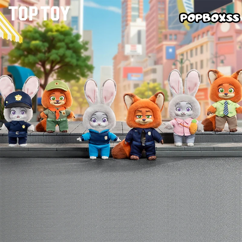 TOP TOY ZOOTOPIA NICK & JUDY'S Growth Journey Series Plush Blind Box - POPBOXSS