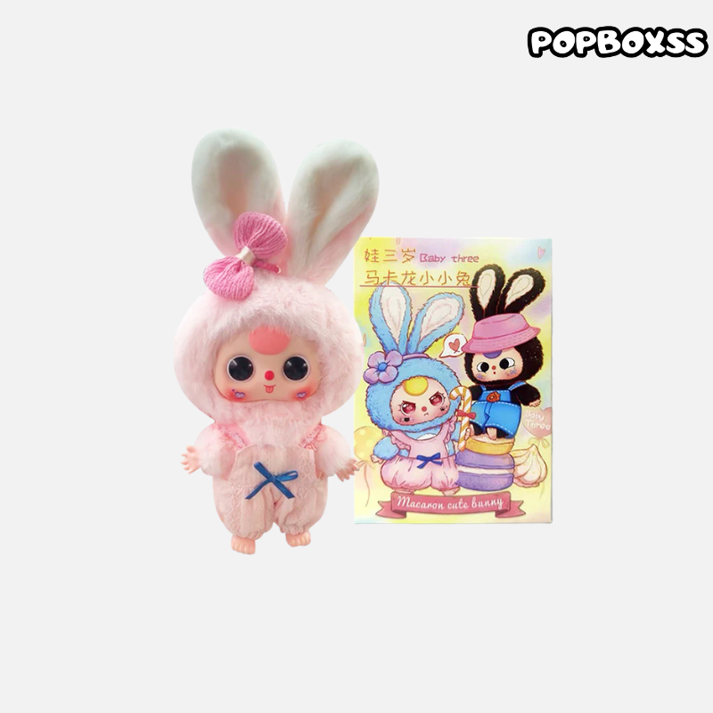 Baby Three Macaron Cute Bunny Series Plush Dolls. Blind Box - POPBOXSS