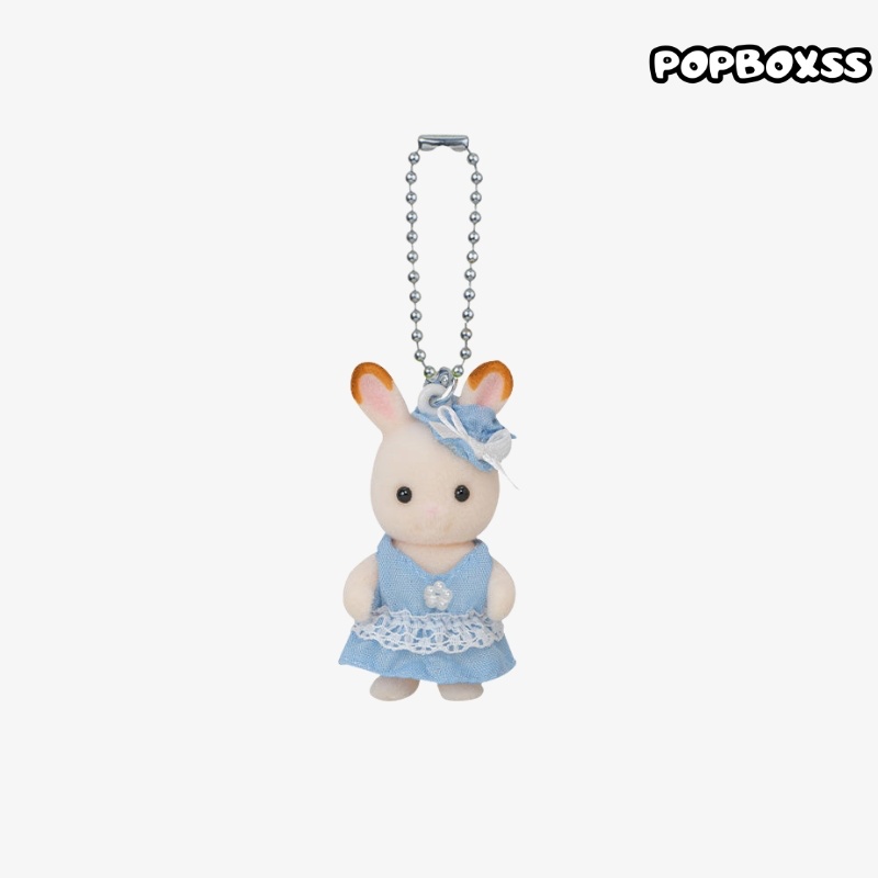 Sylvanian Families Bluebell Chocolate Rabbit Baby Keychain - POPBOXSS
