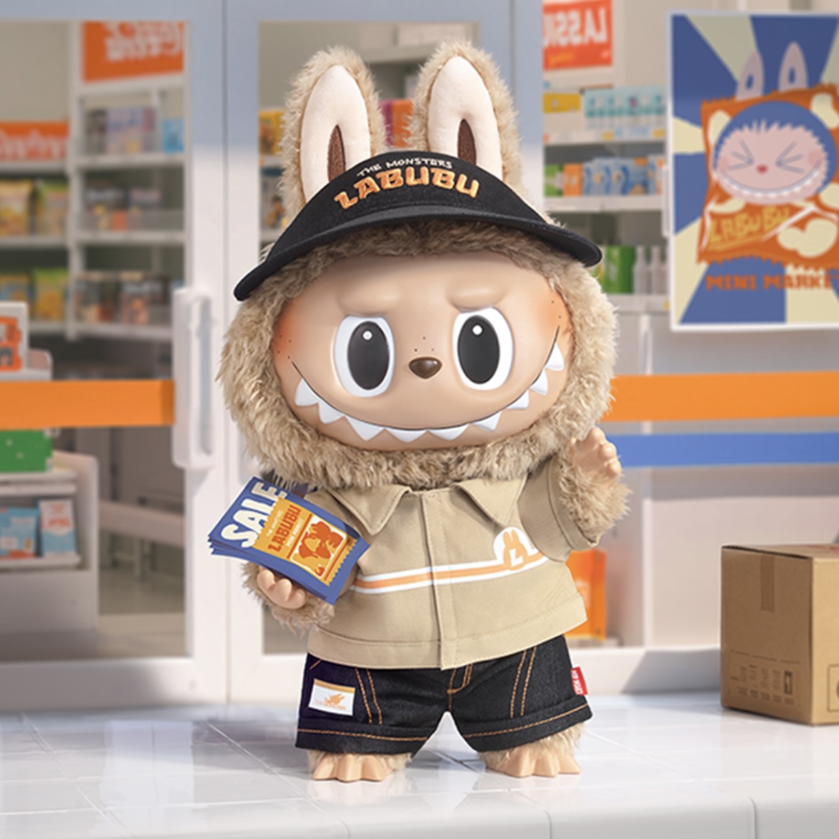 POPMART THE MONSTER-THE Naughty Cashier Vinyl plush toys(PRE-OREDER Two weeks) - POPBOXSS