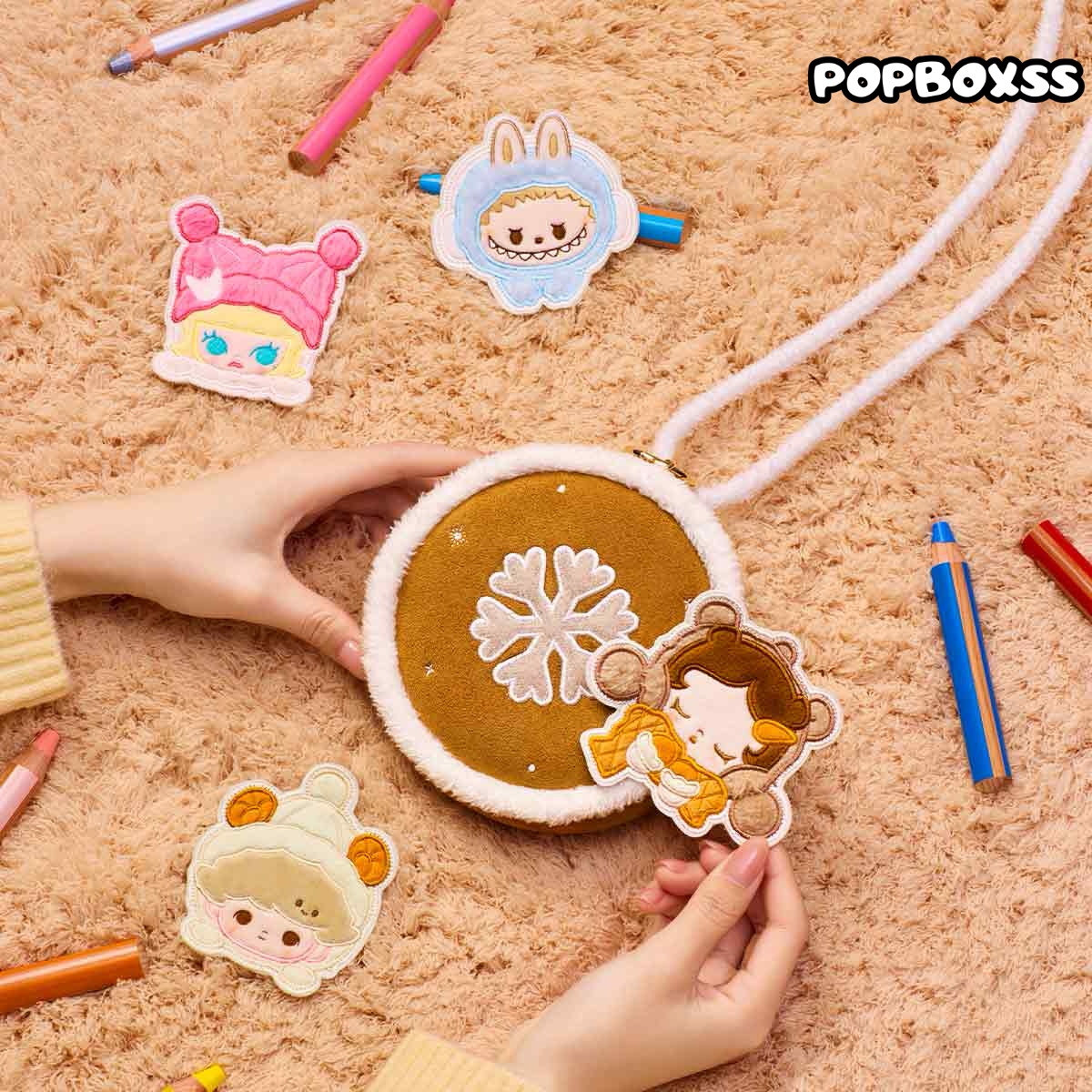 POP BEAN Fluffy & Cozy Series-Crossbody Bag(PRE-ORDER) - POPBOXSS