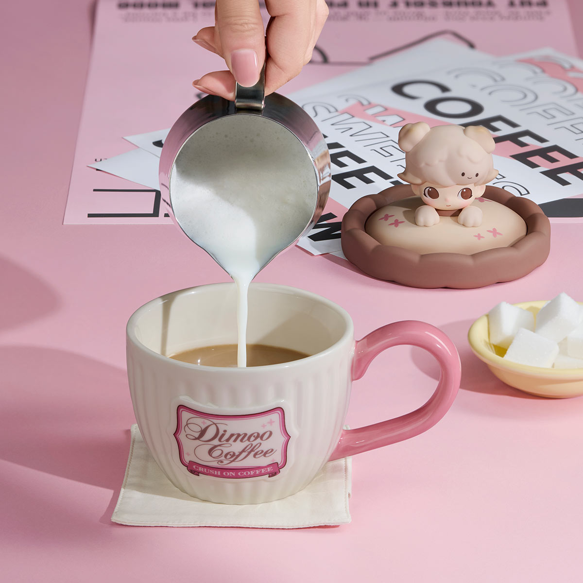 POPMART DIMOO-Crush On Coffee Series-Coffee Cup - POPBOXSS