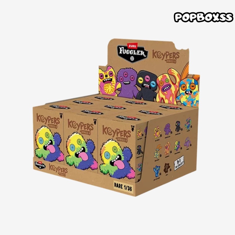 Fuggler Funny Ugly Monster Keypers V6 Series Plush Key Chain Dolls, Blind Box - POPBOXSS