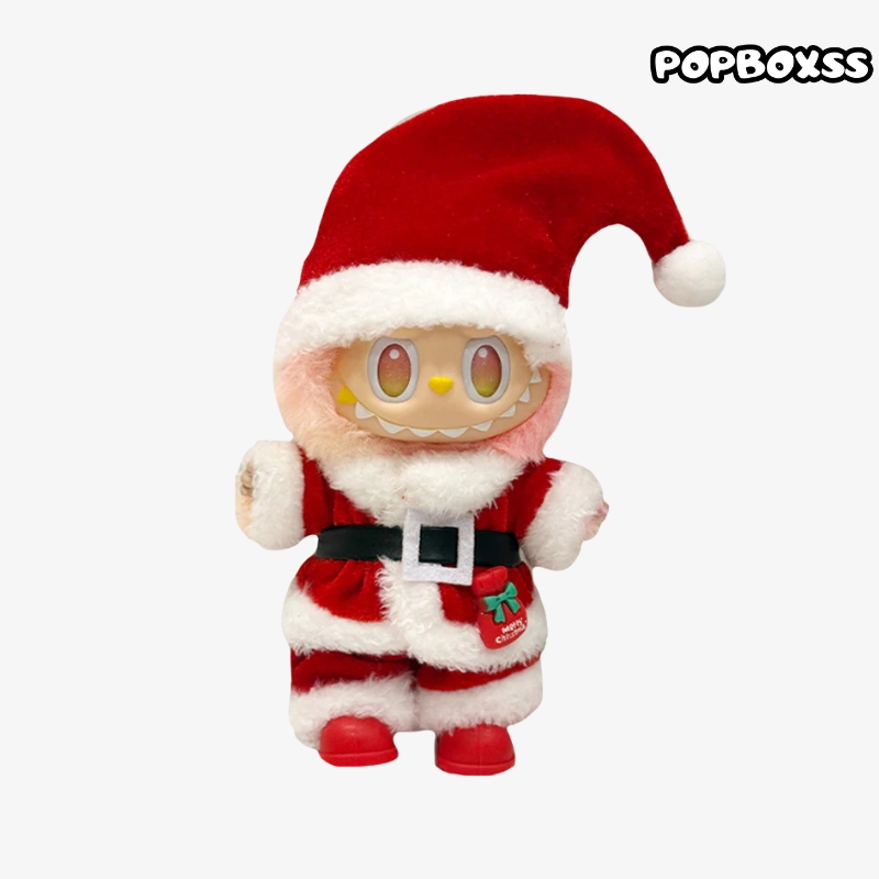 clothes Toy Outfit - Santa hat + Top + Pants + Red shoes - POPBOXSS