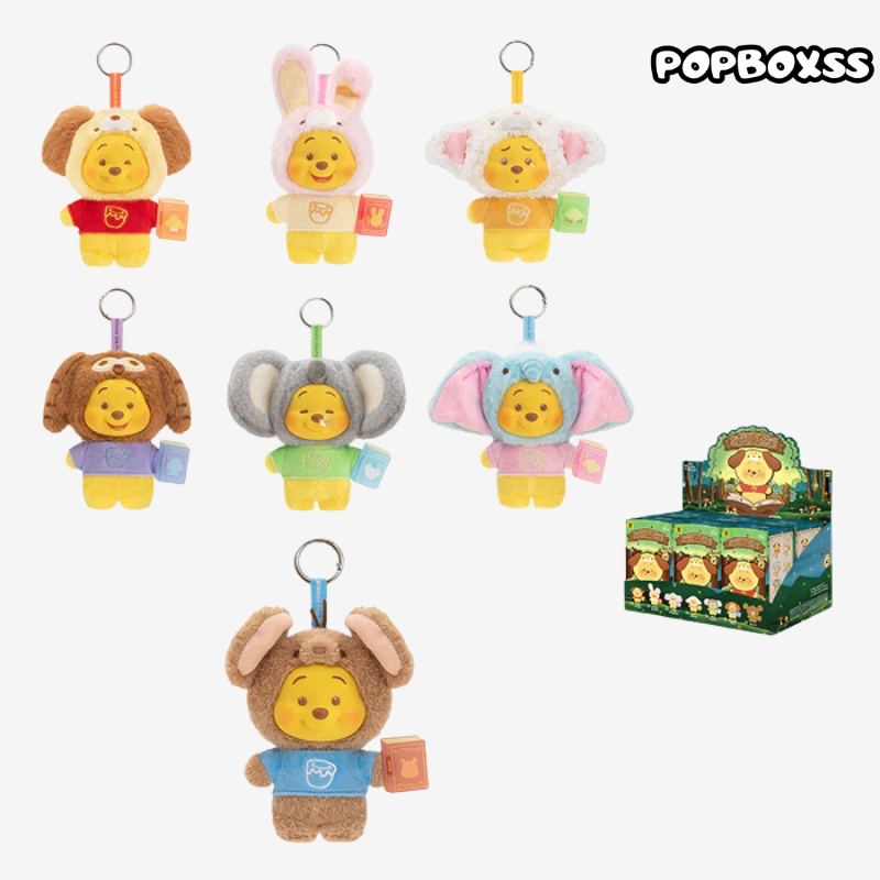 TOP TOY Winnie the Pooh Animal Storybook Series Plush Keychain Blind Box - POPBOXSS