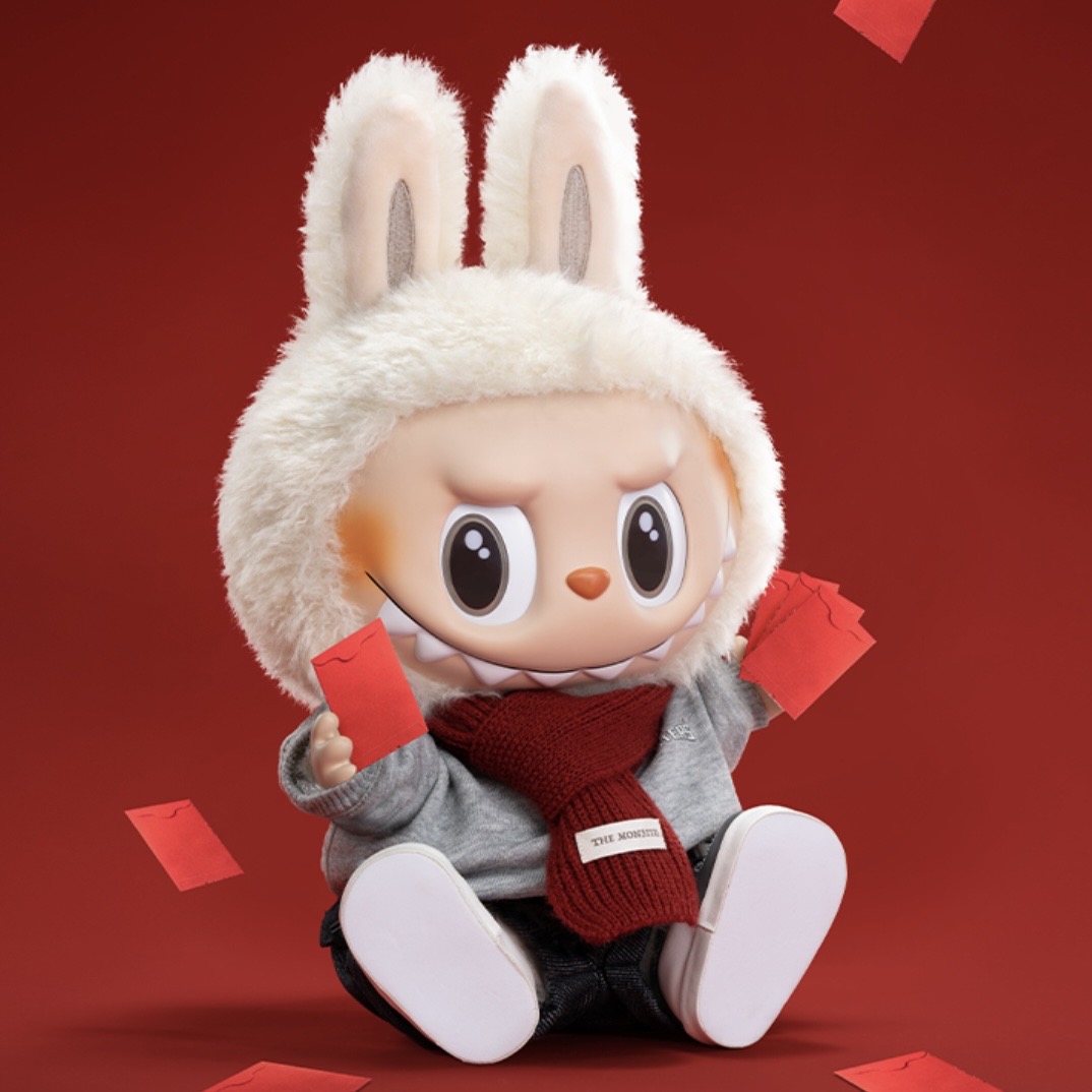 POPMART The monster labubu walk by fortune Vinyl plush toys - POPBOXSS