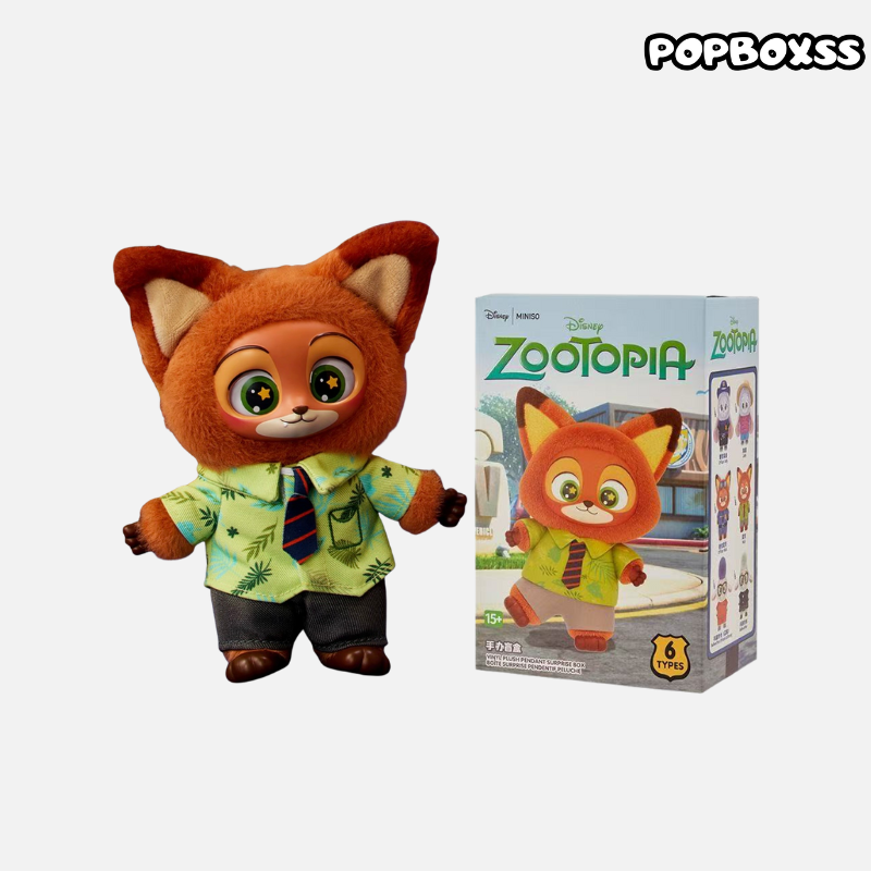 Miniso Zootopia Vinyl Plush Pendant Mystery Blind Box - POPBOXSS