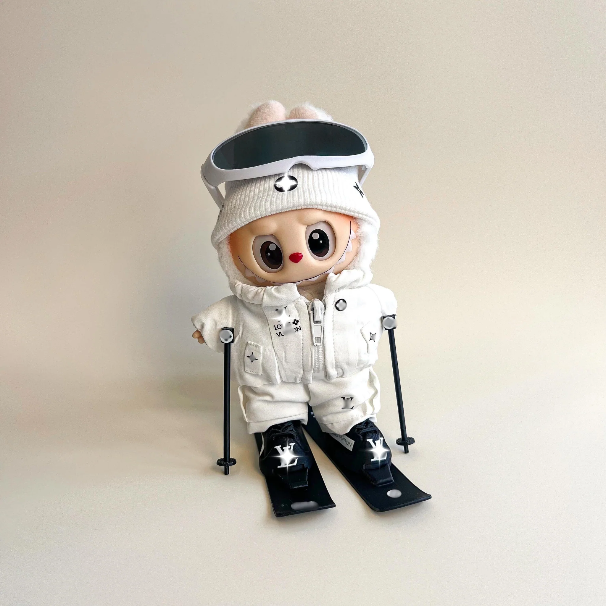 Labubu White Ski Outfit Set - POPBOXSS