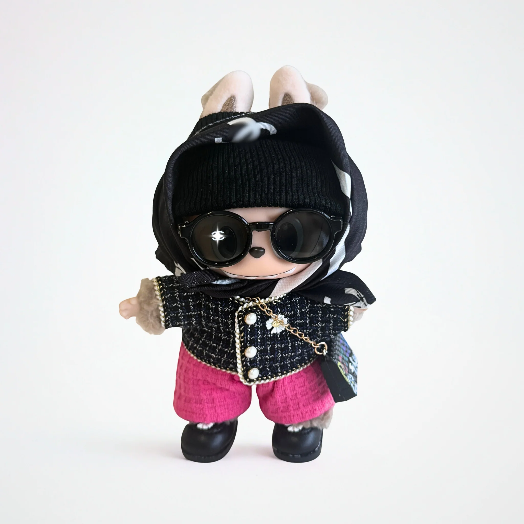 Labubu Tweed Outfit Set – K-Pop Idol Collection (7 Items) - POPBOXSS