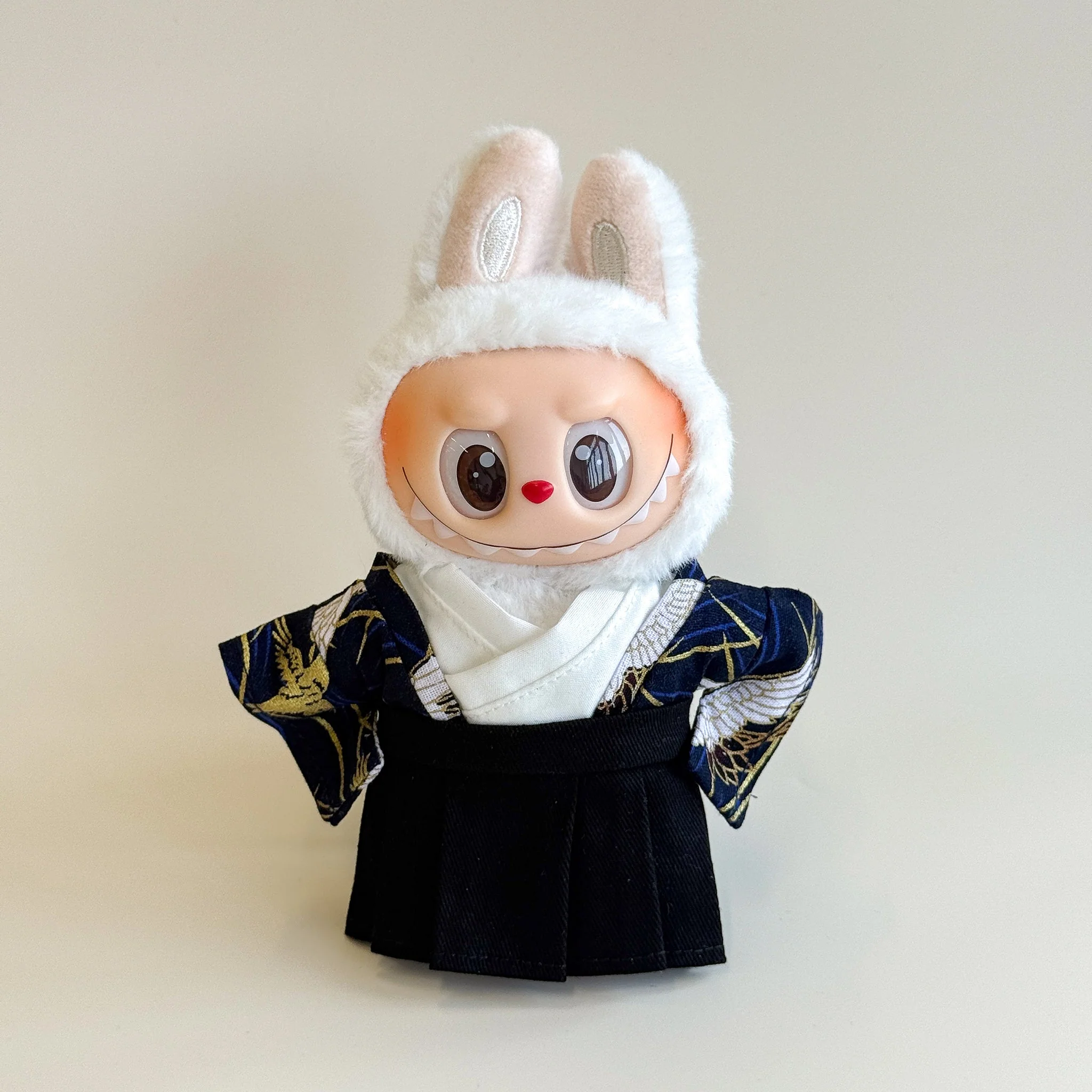 Labubu Male Kimono Set – Blue Crane Pattern - POPBOXSS