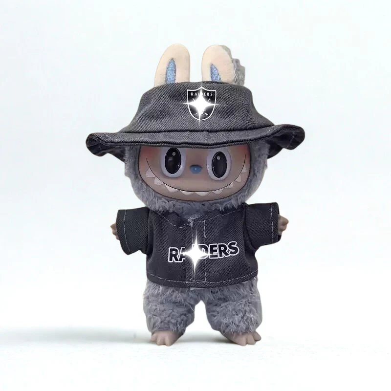 Labubu Grey Baseball Streetwear Set - POPBOXSS
