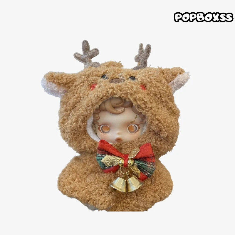 skullpanda clothes Christmas elk hooded shawl - POPBOXSS