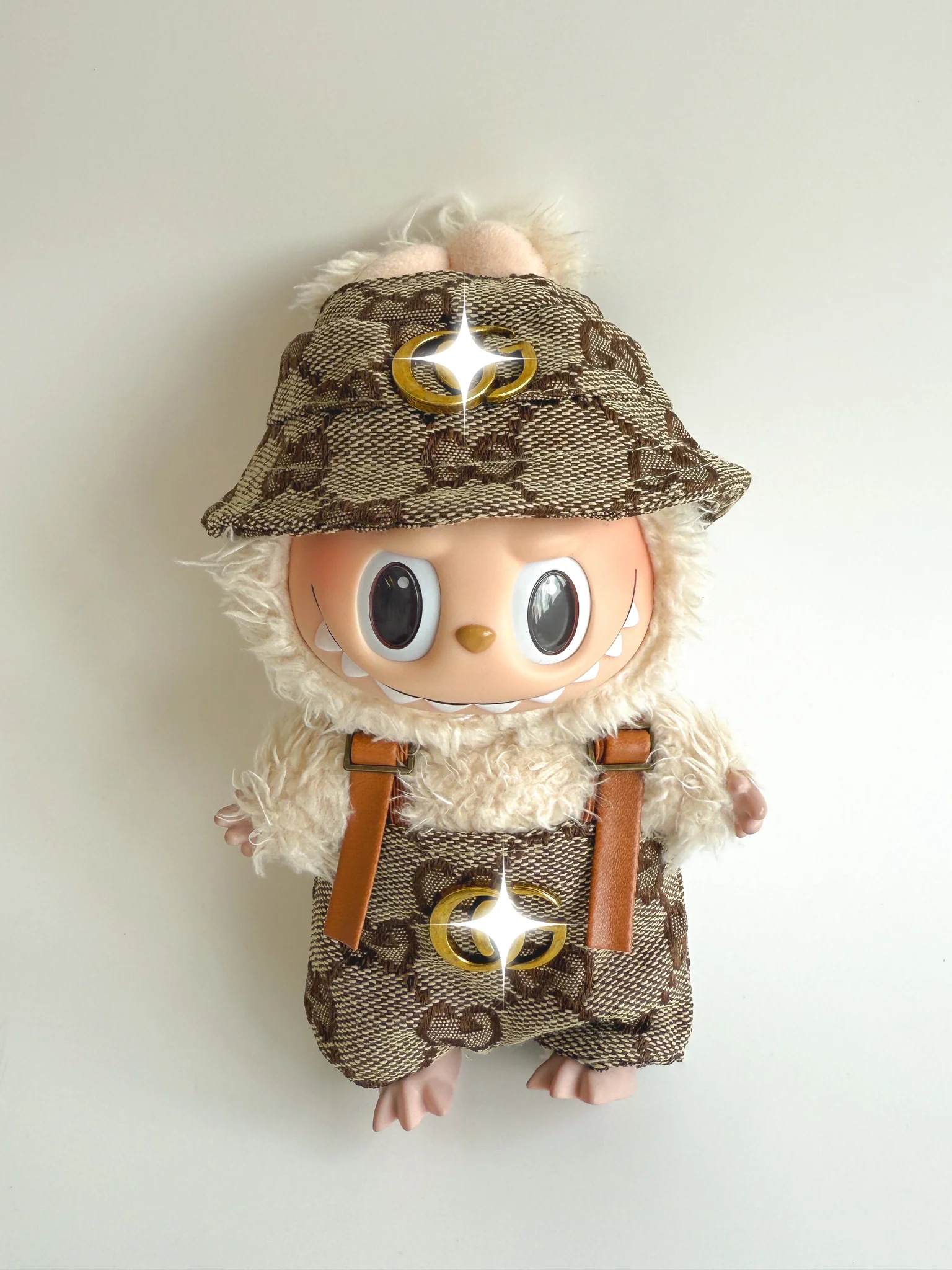 Labubu Heritage Monogram Set – Bucket Hat & Overalls Edition - POPBOXSS